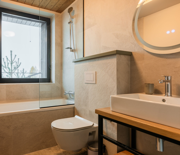 Bathroom 3, The Pines Bucegi Lodge, Bran