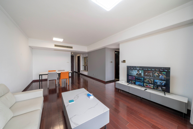 Living room 2, Tyms 2BR APT Hongqiao Yucui Garden, Shanghai