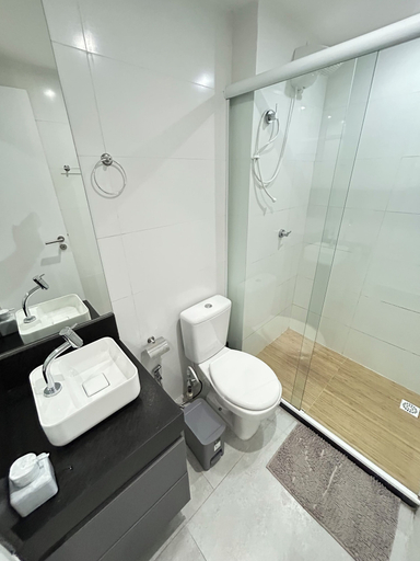 Bathroom, Melhores Flats - Charmoso perto do mar, João Pessoa