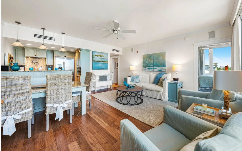 Living area 2, Salty's Six Palms 4A, Walton
