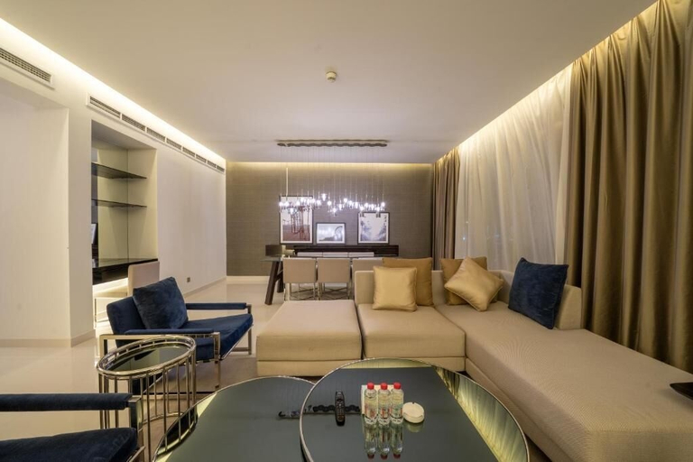 Living area, DAMAC Super Luxury Two Bedroom Apartment, Riyadh