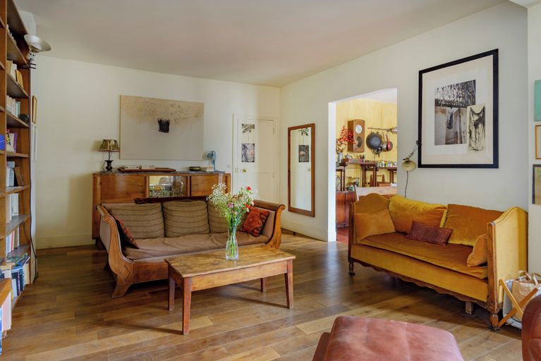 Living area 5, Paris Marais Keller residence, Paris