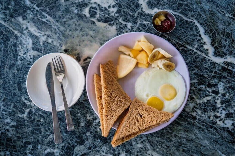 Breakfast meal, Karma Traveller's Home, Bagmati