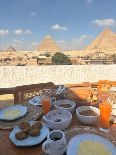 Food & Drinks 5, Pyramids top view, Al-Ahram