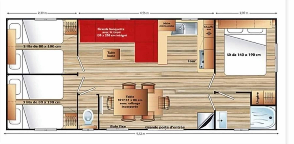 Room 2, Annick Mobilhome, Hérault