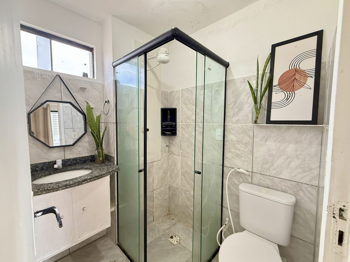 Bathroom, Oceana Suites Ponte Negra, Natal