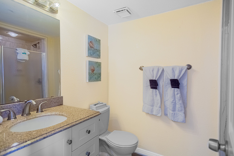 Bathroom 2, Seascape 1208 1 Bedroom Condo, Galveston