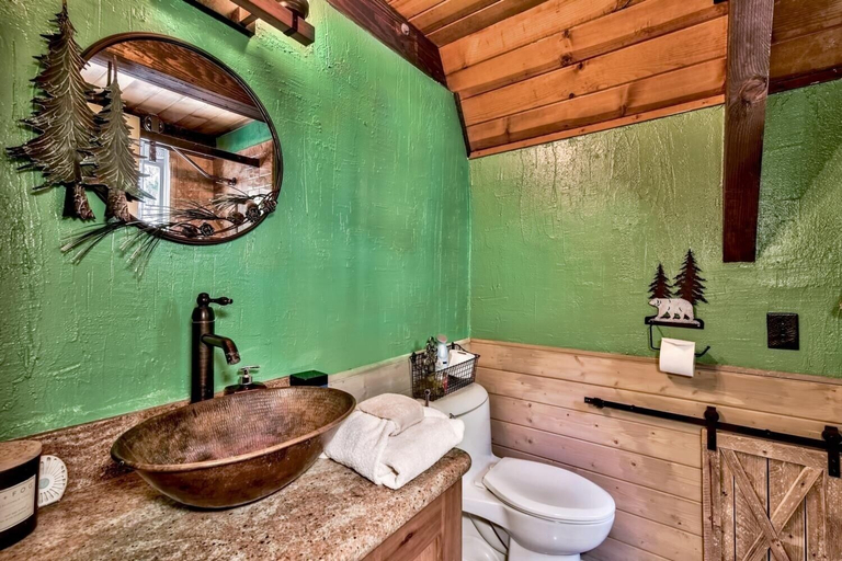 Bathroom, 3001r Reindeer A Frame Cabin 2 Bedroom Cabin by RedAwning, El Dorado