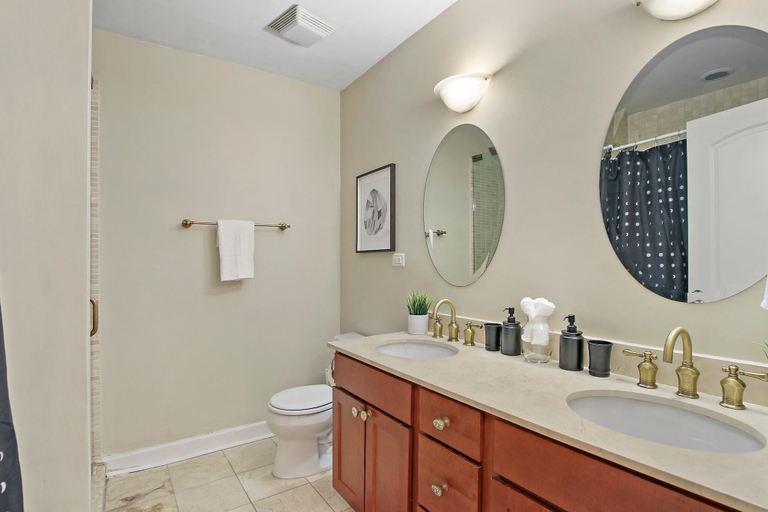 Bathroom 3, Upscale 4BR in Wicker Park - Damen 1R, Cook
