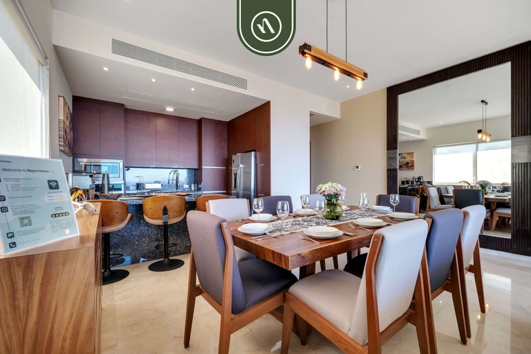 Dining 4, Oceanview 3 BR Condo - Pool - View of the Desert, La Paz