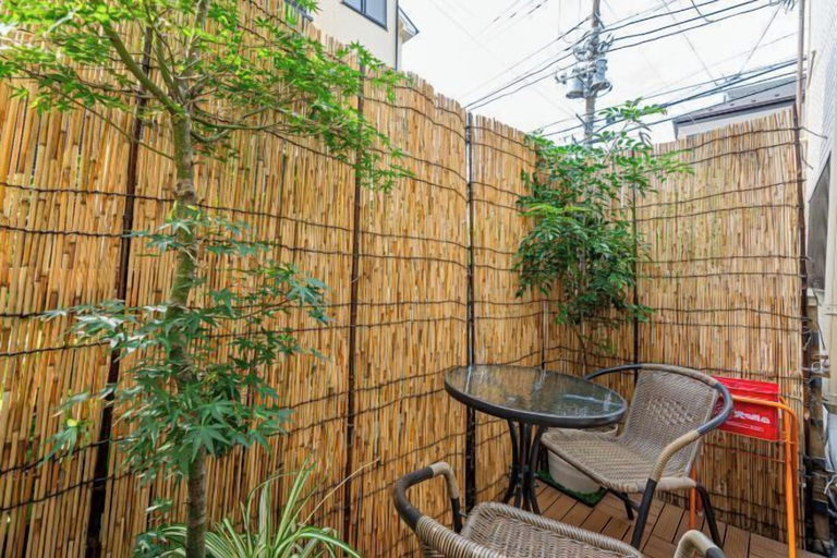 Outdoor dining, 4-min walk/4 lines/95m2+free garage/4BR 2T 2B, Katsushika