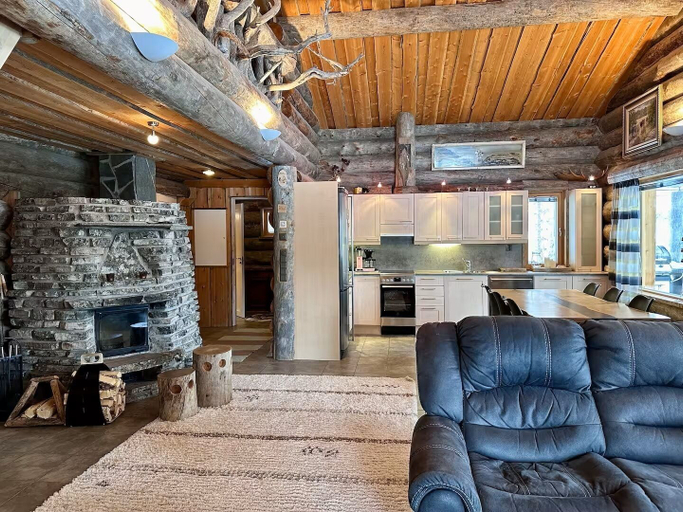 Living area 2, Villa Mörri - Cozy 4BR Cabin in Ruka, Northern Ostrobothnia