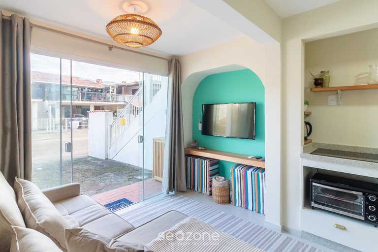 Living area, Apartment With 1 Suite 90 m From the Beach Sem0012, Barra Velha