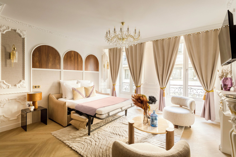 Living area 5, Merveil Luxury Suite - Louvre Michodiere, Paris