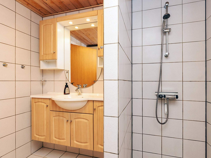 Bathroom, 4 Person Holiday Home in Struer, Struer