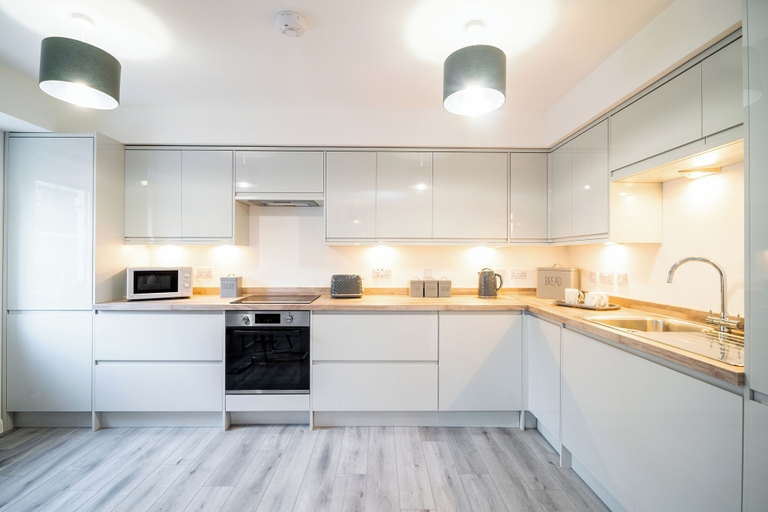 Private kitchen, Erskine & Gibson Apartments, Angus