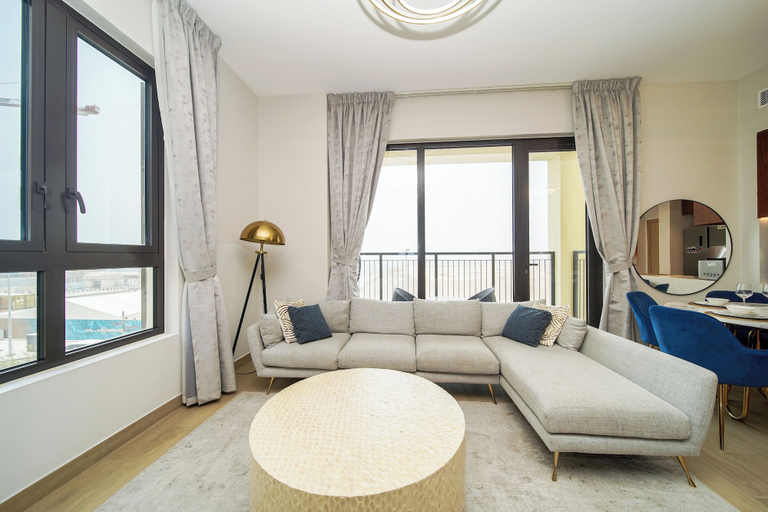 Living room 2, PVH - Beach Front 2BR in Le Pont 3, Dubai