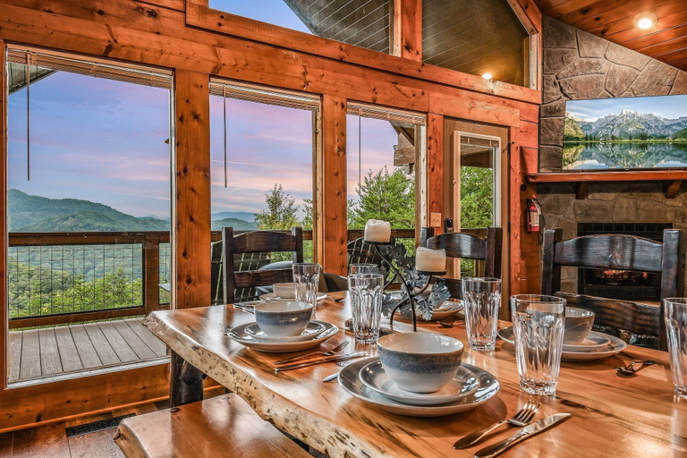 Dining 3, Panoramic Pointe 2 Bedroom Cabin, Sevier