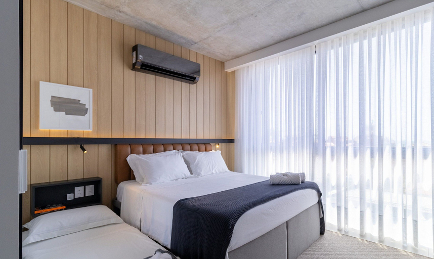 Bedroom 3, Studios in Building With Swimming Pool in Jurere - SOT, Florianopolis