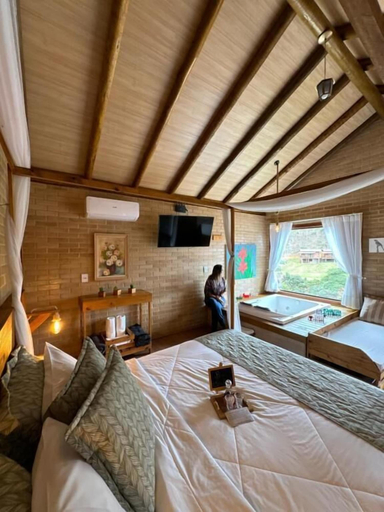 Bedroom 2, Chalés Vila Caravaggio, Santa Teresa