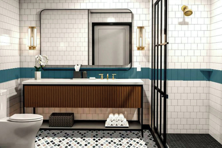 Bathroom 3, The Union Hotel, Flemington, A Tribute Portfolio Hotel, Hunterdon