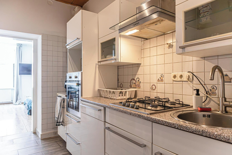 Private kitchen 5, Bright 2BR Flat Near Westbahnhof, Wien