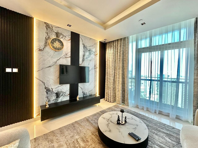 Interior, Elegant 1BR with Downtown & Burj Views, Dubai