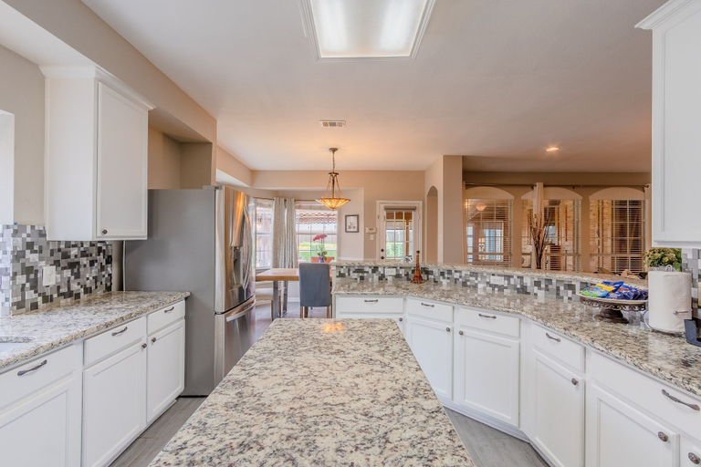 Private kitchen 4, Family Friendly Spacious Home with Backyard Pool by Redawning, Collin