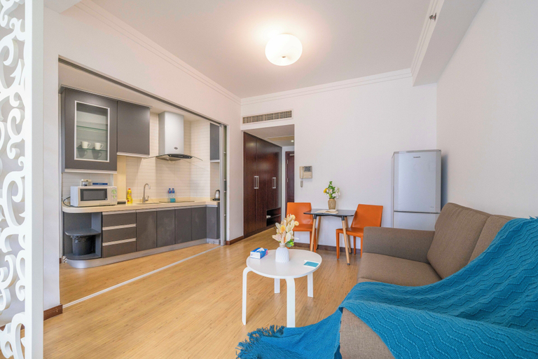 Living room 5, Tyms Xujiahui Stylish 1BR APT, Shanghai