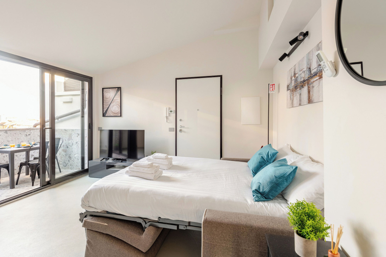 Living area 2, Luxury Penthouse 2 Bedooms 2 Bathrooms, Milano