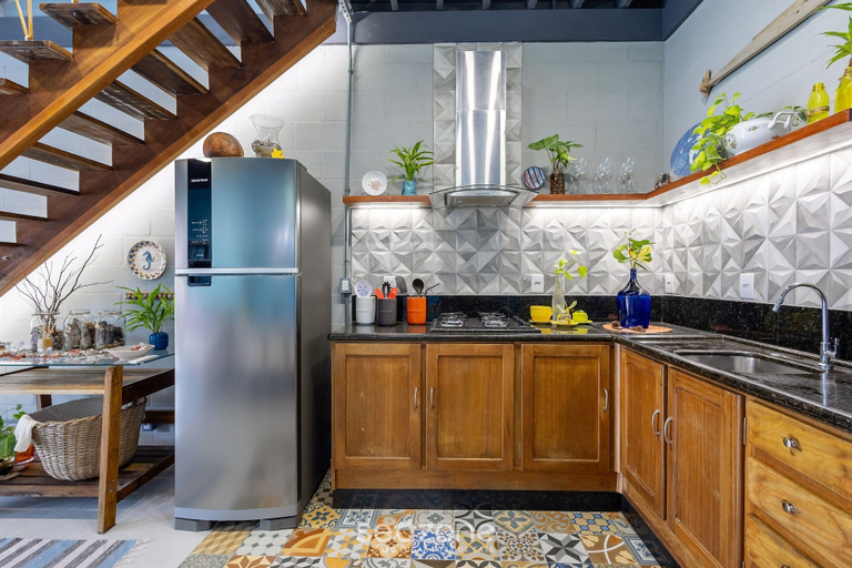 Private kitchen, House Near the Beach and Beto Carrero Efp0356, Penha