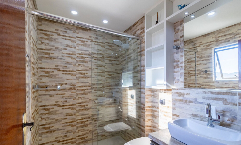 Bathroom, Apto c/ Churrasq 650m da Praia QTIB0301, Florianopolis