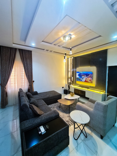 Living area 3, Premium One Bedroom Apartment, Wamba
