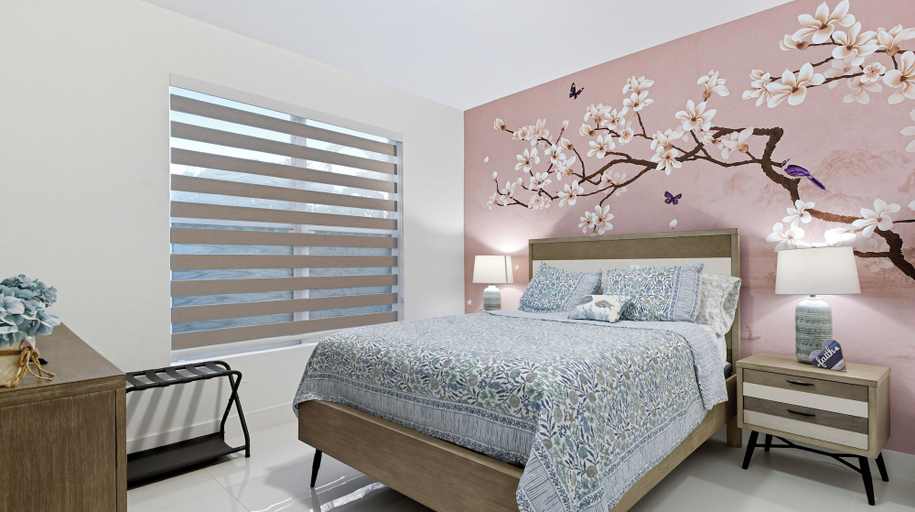 Bedroom 1, The Cozy Palm House, Miami-Dade
