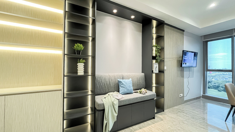 Living area 3, Cozy 1Br Near Ice Bsd Apartment Branz Bsd City, Tangerang Selatan