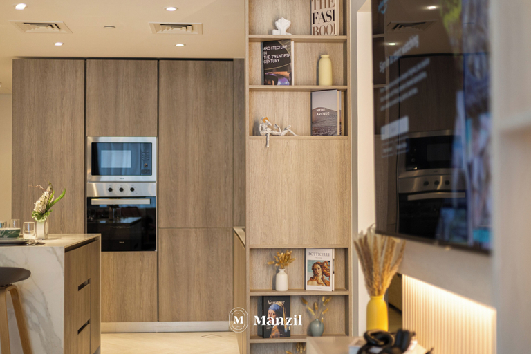 Private kitchenette 5, Manzil- Chic 2BR w Pool nr Circle Mall, Dubai