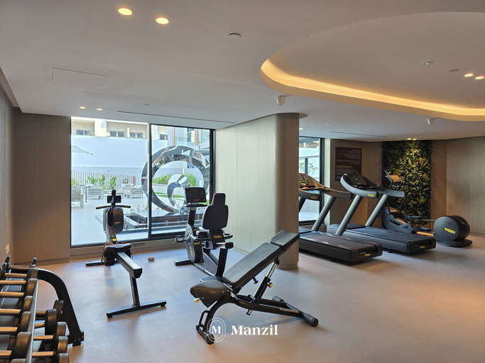 Gym 3, Manzil- Chic 2BR w Pool nr Circle Mall, Dubai