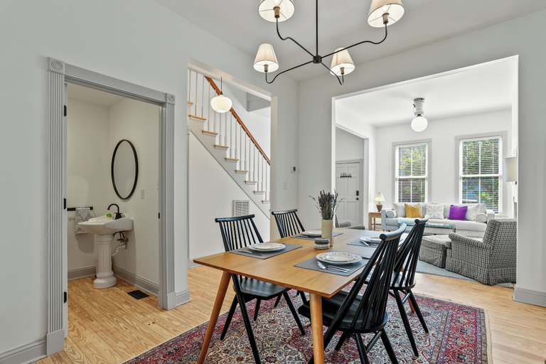Dining room, Quiet Historic Corner Home Near Downtown, Chatham
