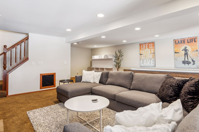 Living area 4, Lakefront Getaway: Sauna, Hot Tub, Firepit & More! 3 Bedroom Home by RedAwning, Ramsey