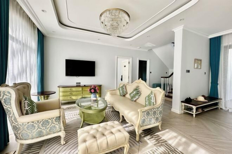 Living area, West Phu Quoc 4BR beachfront villa with private pool, Phú Quốc