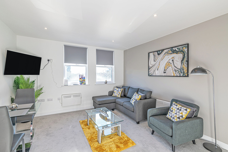 Living area 4, Prescott Court by Guestz, Calderdale