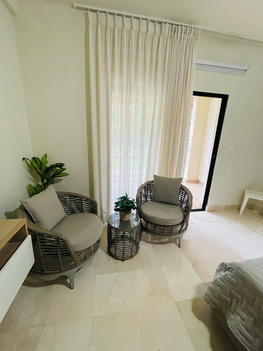 Living area 5, Modern 1BR w/ Balcony View – Marien, Puerto Plata, San Felipe de Puerto Plata