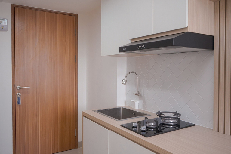 Private kitchen 4, Minimalist And Warm Studio Room At Cisauk Point Apartment, Tangerang
