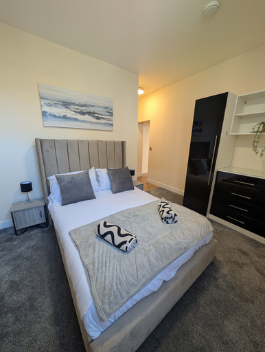 Bedroom, Upperhead Row Apartment, Kirklees