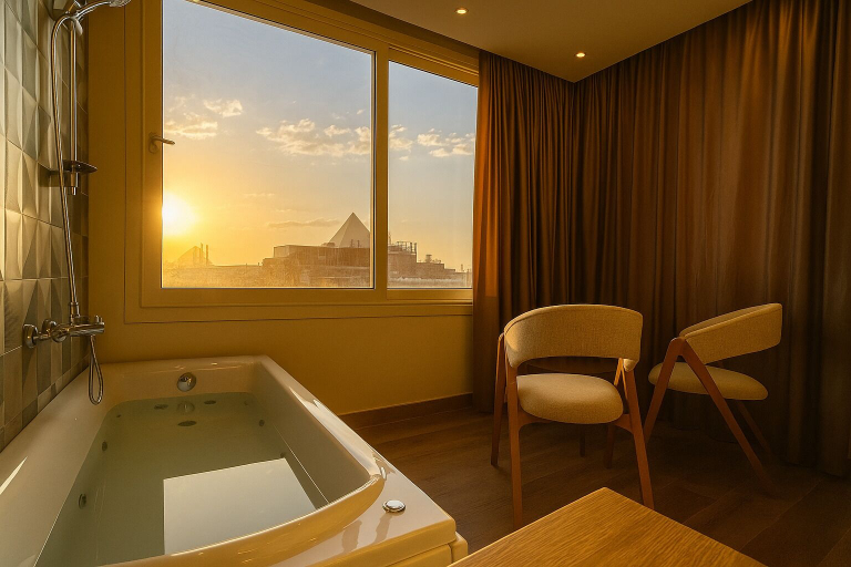 Private spa tub, Nefri Pyramids Hotel, Unorganized in Al Jizah