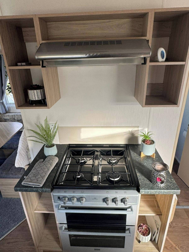 Private kitchen 3, 3 Bedroom Stunning Caravan Justin, Denbighshire