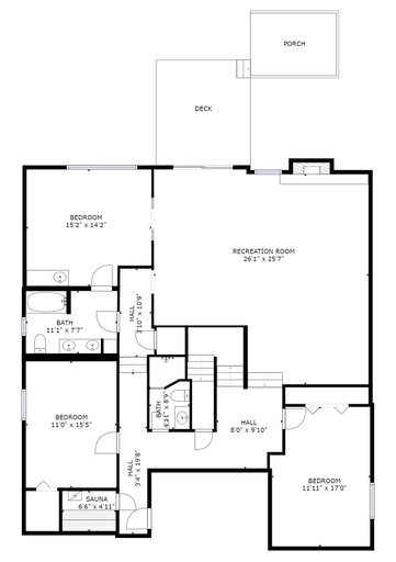 Floor plan 4, Gold King Lodge 8 Bedroom Home by RedAwning, Summit