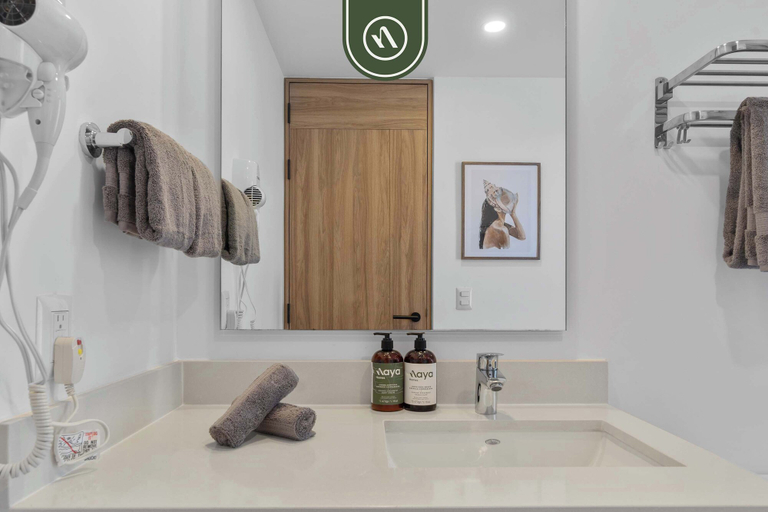 Bathroom 3, Luxury Oceanfront Studio - Beach - Pools - Gym, Puerto Vallarta