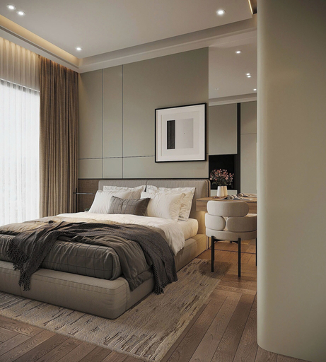 Bedroom 3, Luxury Lumiere Riverside Urban Apartment, District 2