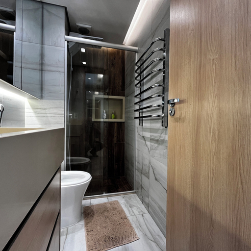 Bathroom 4, Refúgio Exclusivo Duplex com Ofurô, Brasília